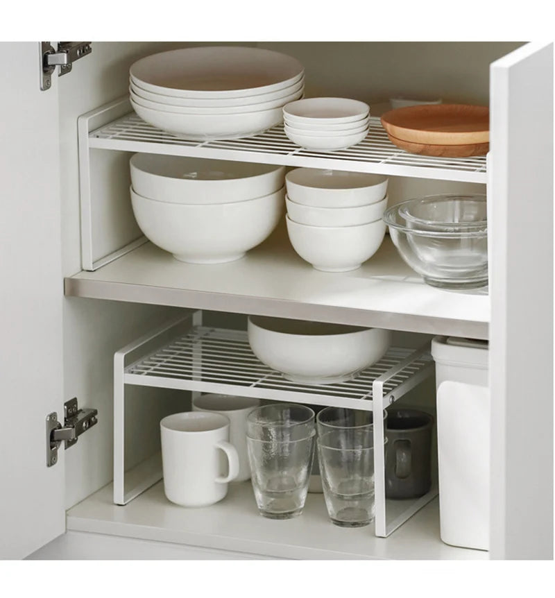 Kitchen Utensils Storage Rack Cabinet Plates Dishes Kitchenware Shelf Drainer Organizer - My Store