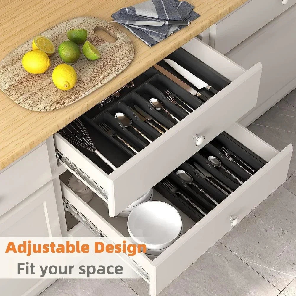 Expandable Silverware Utensil Tray Drawer Organizer for Kitchen - My Store