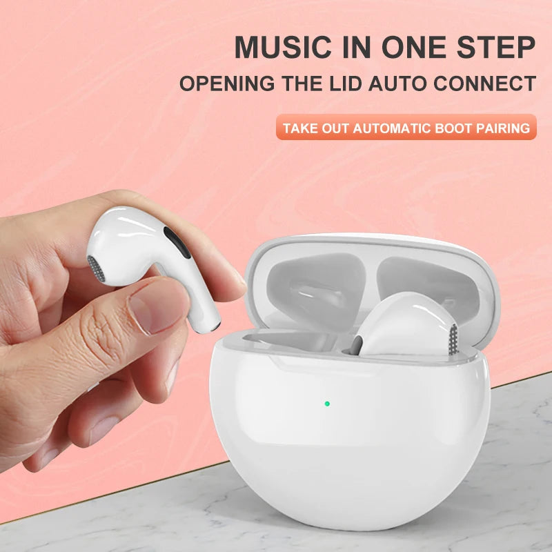 New PRO6 Wireless Bluetooth Headset Stereo Binaural TWS InEar Macaron J6 6 Th Generation Bluetooth Headset - My Store