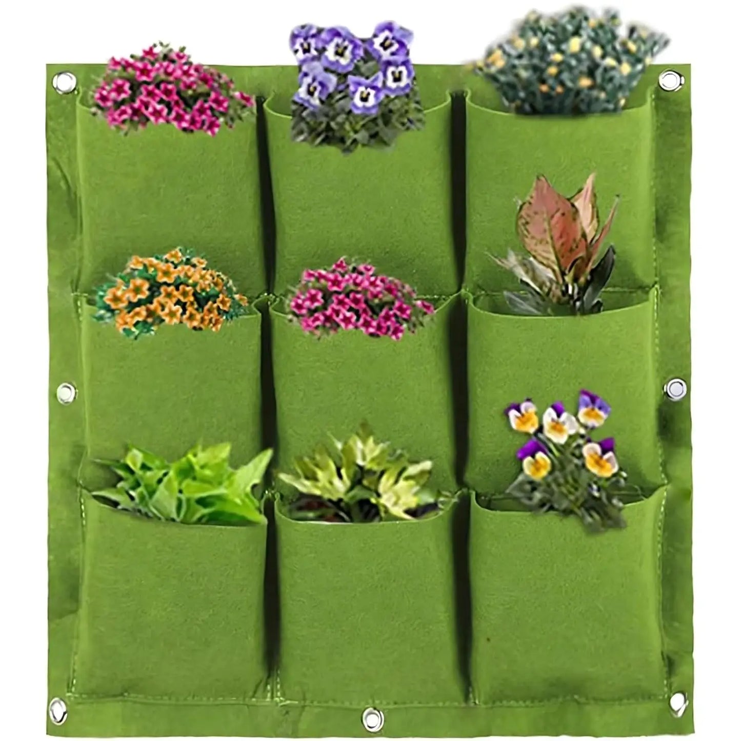 NEW Wall Hanging Pockets Planting Bags Flower Pot Home Garden Grow Bag Garden Planter Vertical Suculentas Plant Pot Home Decor - My Store