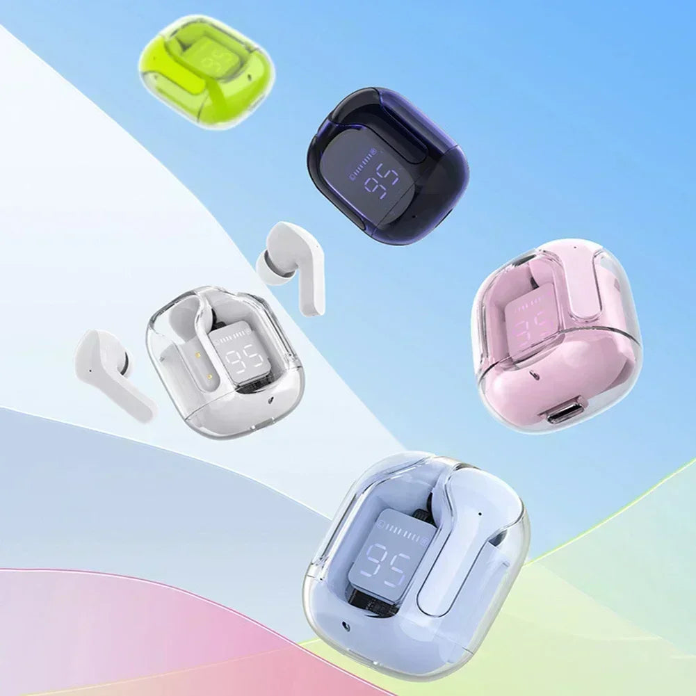 T2 Wireless Mini Earbuds LED Power Digital Display TWS Wireless Headset Stereo Sound Bluetooth Headphones 5.3 for Xiaomi iphone - My Store