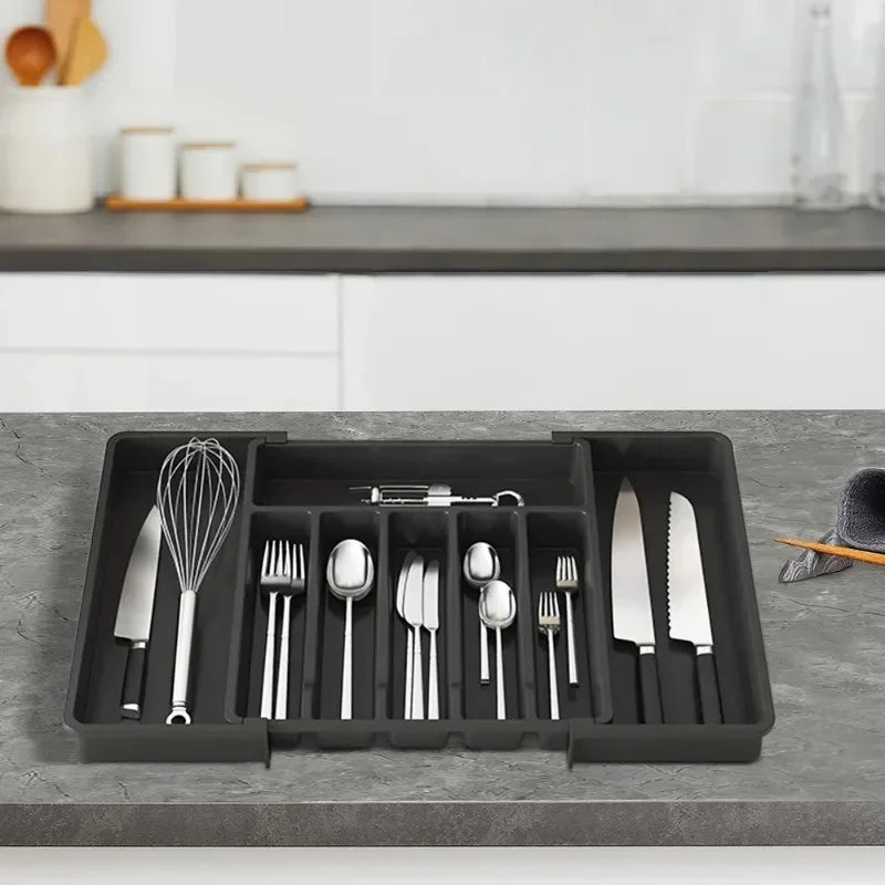 Expandable Silverware Utensil Tray Drawer Organizer for Kitchen - My Store