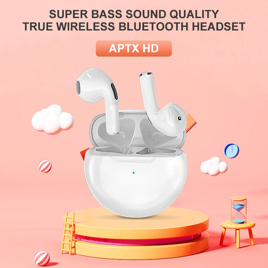 New PRO6 Wireless Bluetooth Headset Stereo Binaural TWS InEar Macaron J6 6 Th Generation Bluetooth Headset - My Store