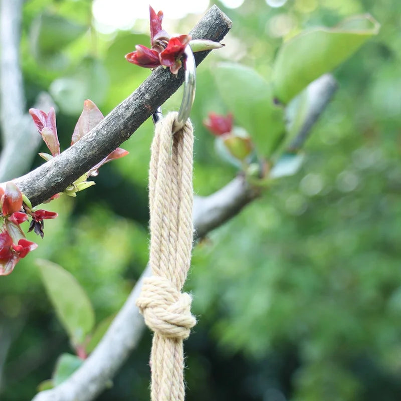 Hanging Plant Handmade Macrame Hanger Flower Pot Wall Decor Courtyard Garden Hanging Planter - My Store